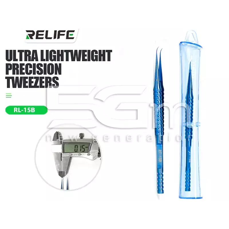 Relife RT-15B Curved Tweezers