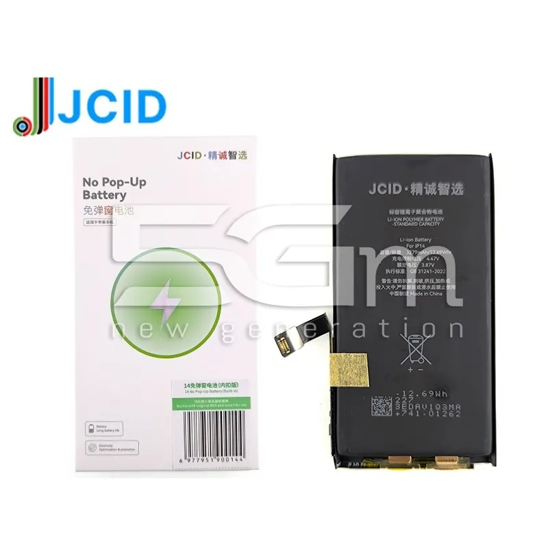 JCID Battery 3279mAh iPhone 14 No POP-UP No Board | Loja Online 5G-M