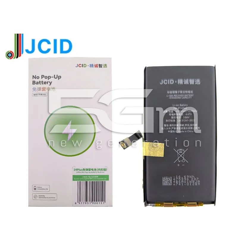 JCID Akku iPhone 14 Plus 4325 mAh Pop-up & Board nélkül | 5G-M