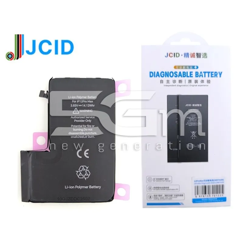 JCID Battery 3687 mAh iPhone 12 Pro Max Diagnosable