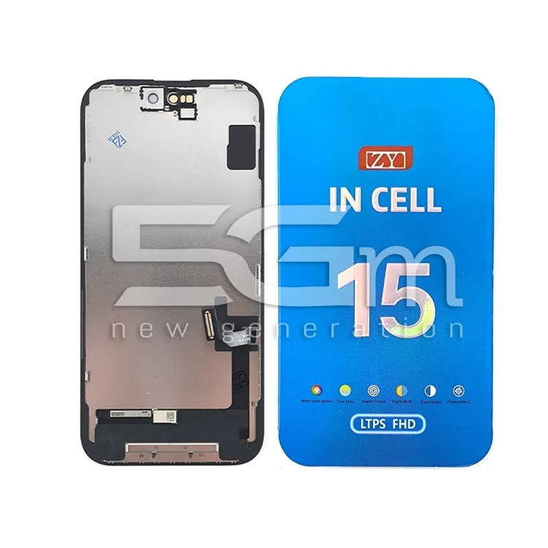 LCD iPhone 15 FHD ZY (Cserélhető IC-vel) | 5G-M.com