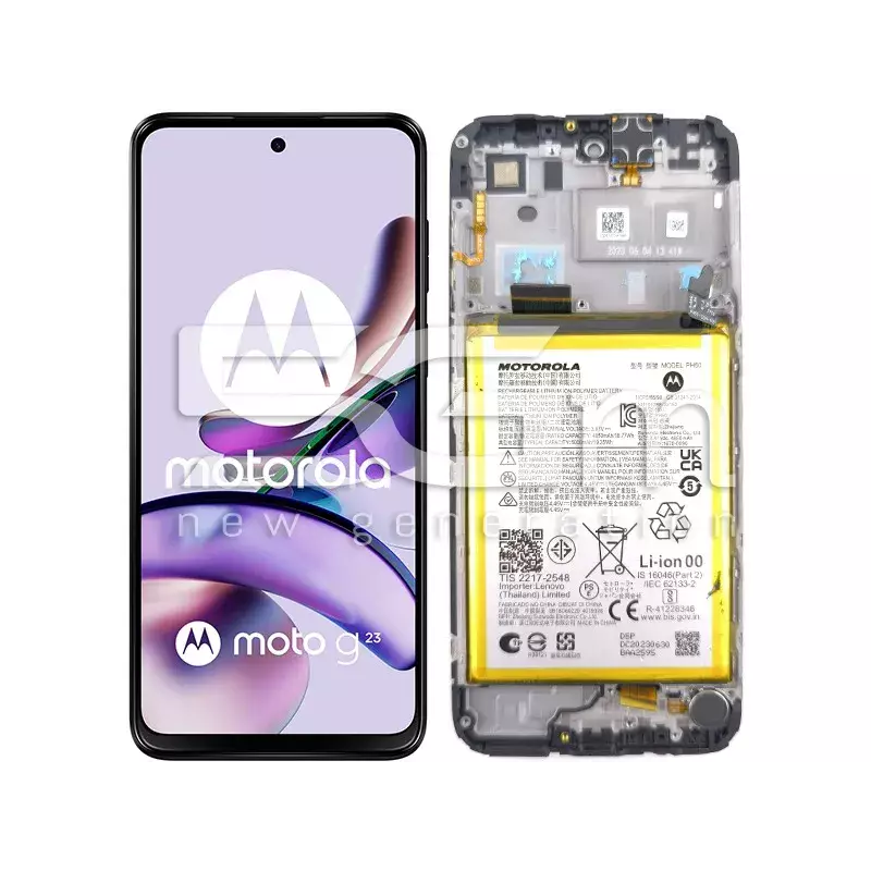 Display Touch + Frame Black Moto G23 (PULLED)