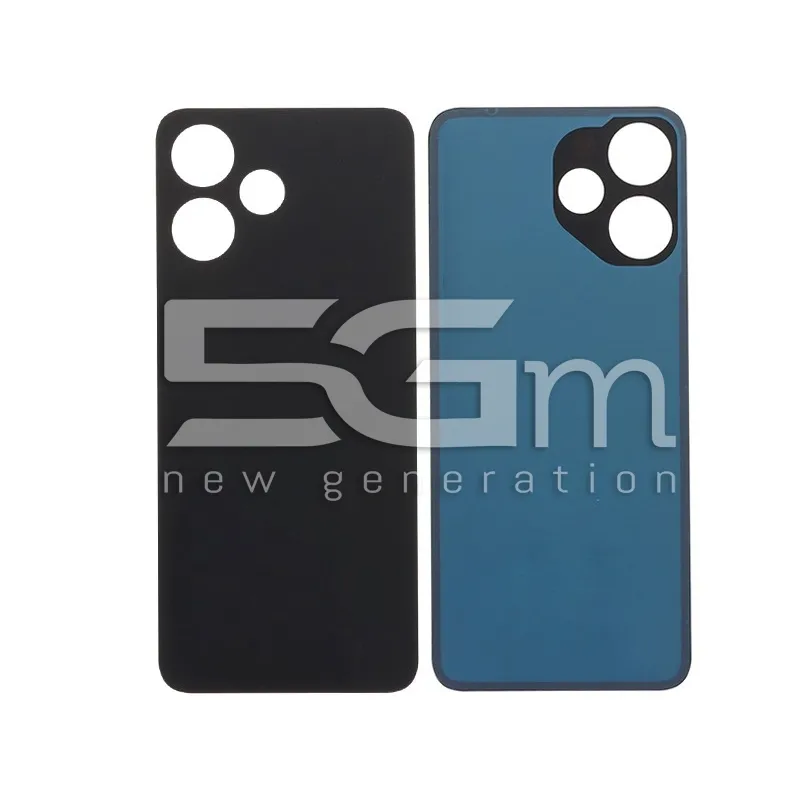 Rückabdeckung Schwarz Xiaomi Redmi 12 5G Ohne Logo | 5G-M.com
