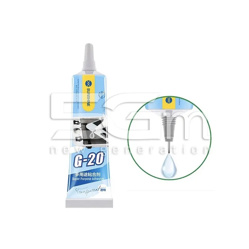 Sunshine G-20 Adeziv Transparent 15ml pentru Display și Capac Spate | 5G-M