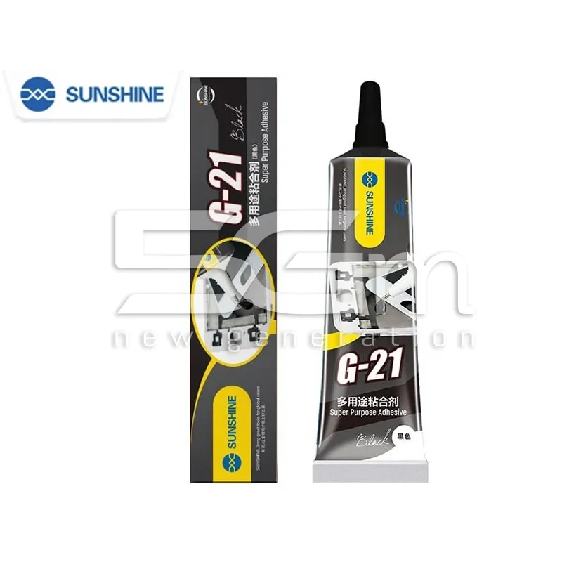 Sunshine G-21 Fekete Ragasztó 15ml | Kijelző Javítás | 5G-M