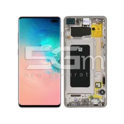 Display Touch Ceramic White + Frame Samsung SM-G975F S10 Plus | Store Online 5G-M