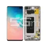 Display Touch Ceramic White + Frame Samsung SM-G975F S10 Plus | Store Online 5G-M