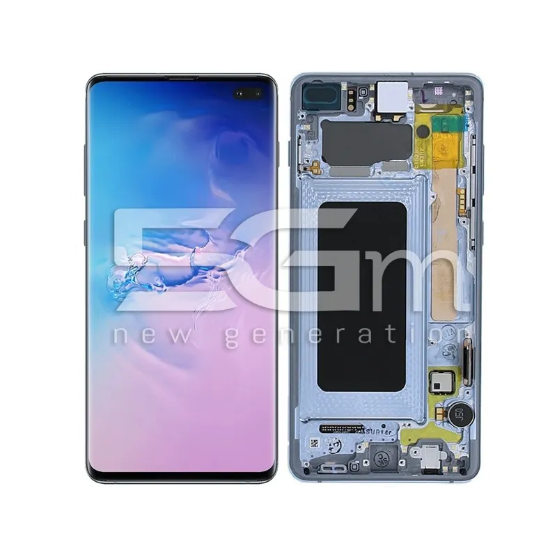 Ecran Tactil + Ramă Prism Blue Samsung S10 Plus G975F Ori | 5G-M