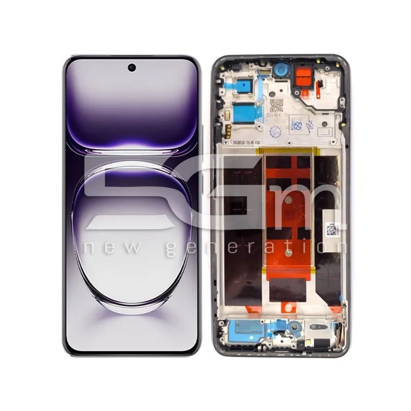 Écran Tactile + Châssis Nebula Silver OPPO Reno 12 Pro 5G (PULLED) | 5G-M