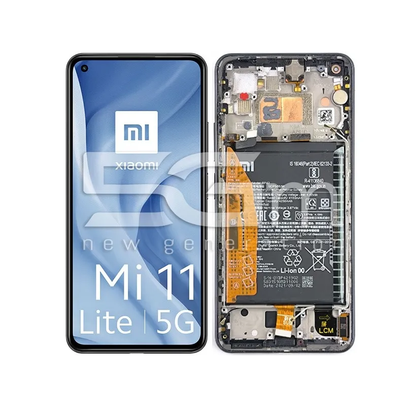 LCD + Ramă + Baterie Xiaomi Mi 11 Lite/5G (PULLED) | 5G-M
