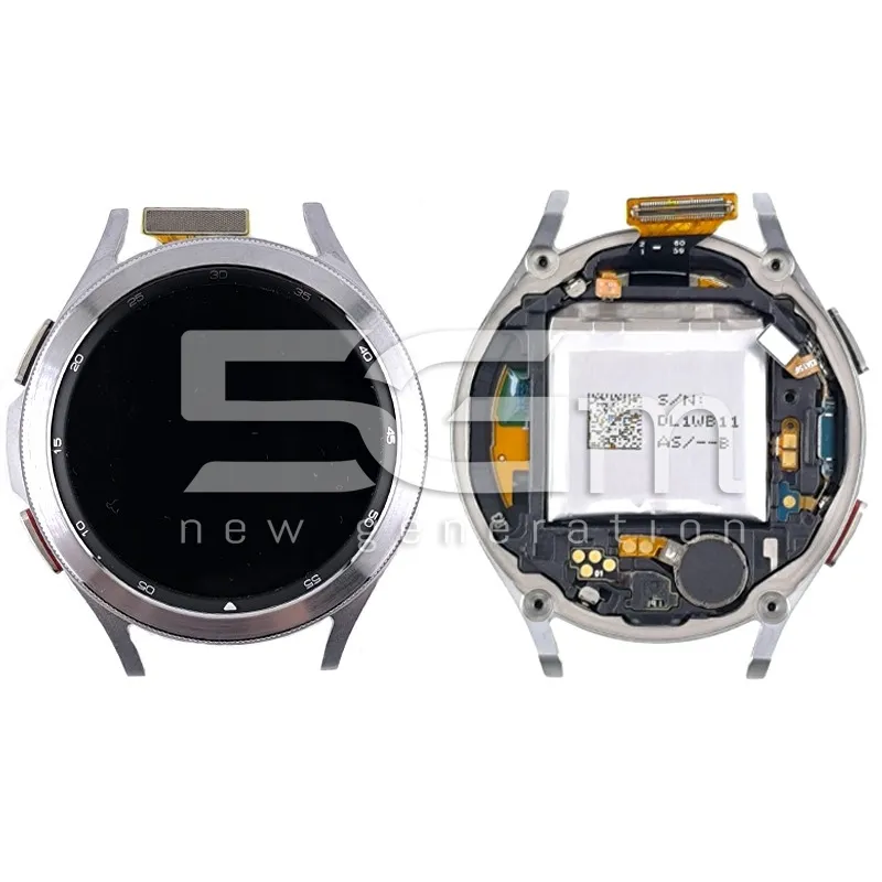 LCD + Rahmen Silver + Akku + Komplettteile Samsung SM-R895 46mm (PULLED) | 5G-M
