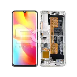 LCD + Battery + Frame Glacier White Xiaomi Mi Note 10 Lite (Pulled)