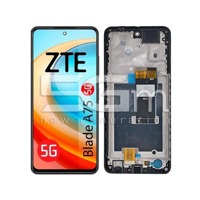 Display Touch + Frame Nero ZTE A75 5G (IPS) | Store Online 5G-M