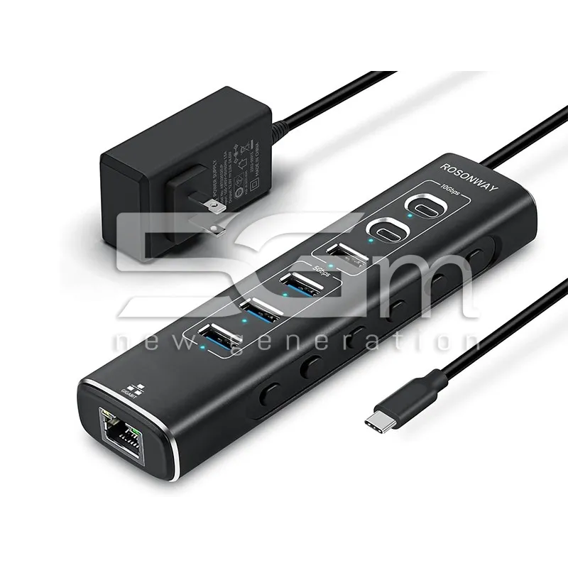 USB 3.0 Hub + 6 Port + Ethernet | 5G-M Online Áruház