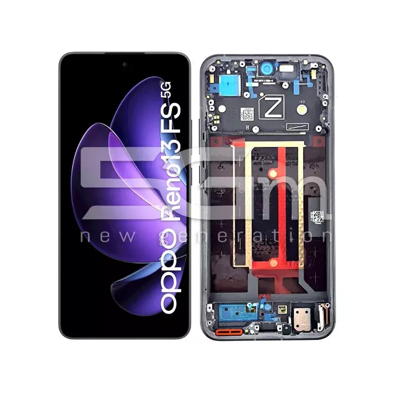 Display Touch + Frame Black OPPO Reno 13 5G (PULLED)