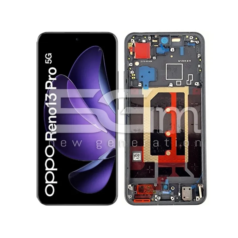 Display Touchscreen + Rahmen Schwarz OPPO Reno 13 Pro 5G (PULLED) | 5G-M