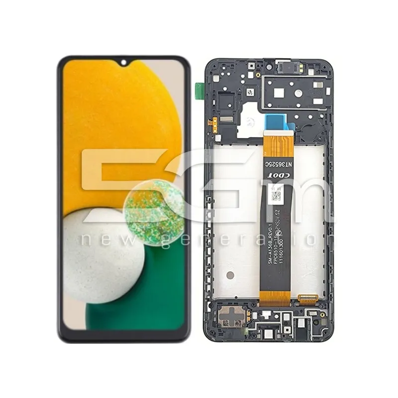 Display Touch + Frame Black Samsung A136B A13 5G (Flex A136B REV0.1) Ori | 5G-M Online Store