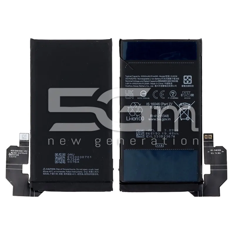 Batteria GUKD8 5050mAh Google Pixel 8 Pro NO LOGO | Store Online 5G-M