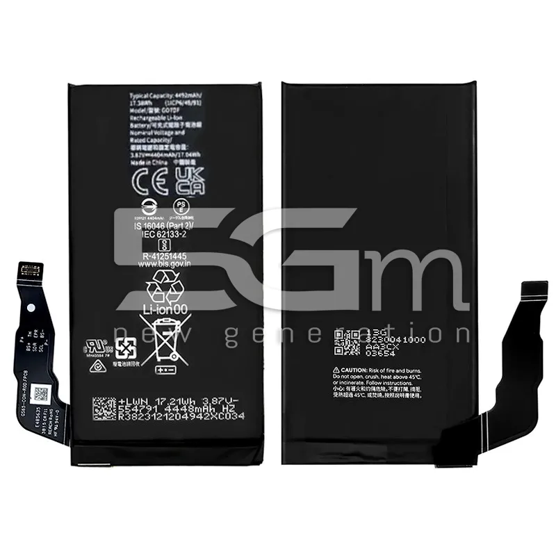 Batteria GO7DF 4492mAh Google Pixel 8a NO LOGO | Store Online 5G-M