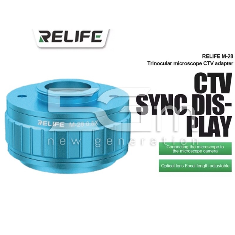 Relife CTV Camera Adaptor Microscope M28 0.5X Turquoise