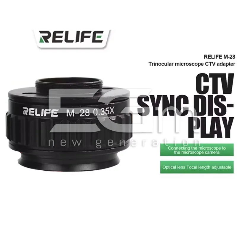 Relife CTV Camera Adaptor Microscopio M28 0.35X Nero | Store Online 5G-M