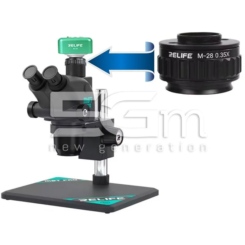 Relife CTV Camera Adaptor Microscope M28 0.35X Black