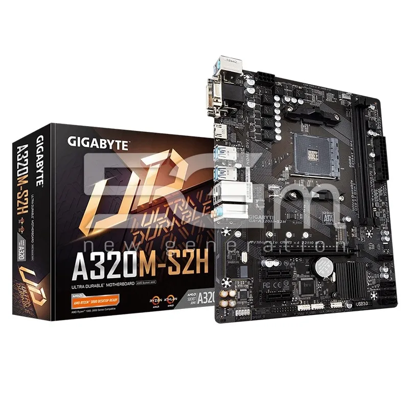 GIGABYTE Motherboard GA-A320M-S2H (rev. 3.x) | Loja Online 5G-M