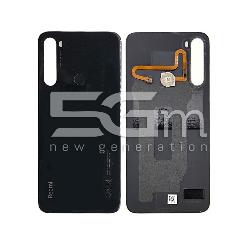 Rear Cover Black + Fingerprint Xiaomi Redmi Note 8 2021 (PULLED)