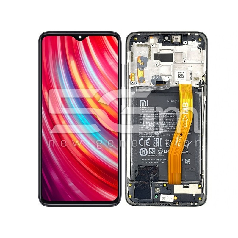 LCD + Battery + Frame Black Xiaomi Redmi Note 8 Pro (PULLED)