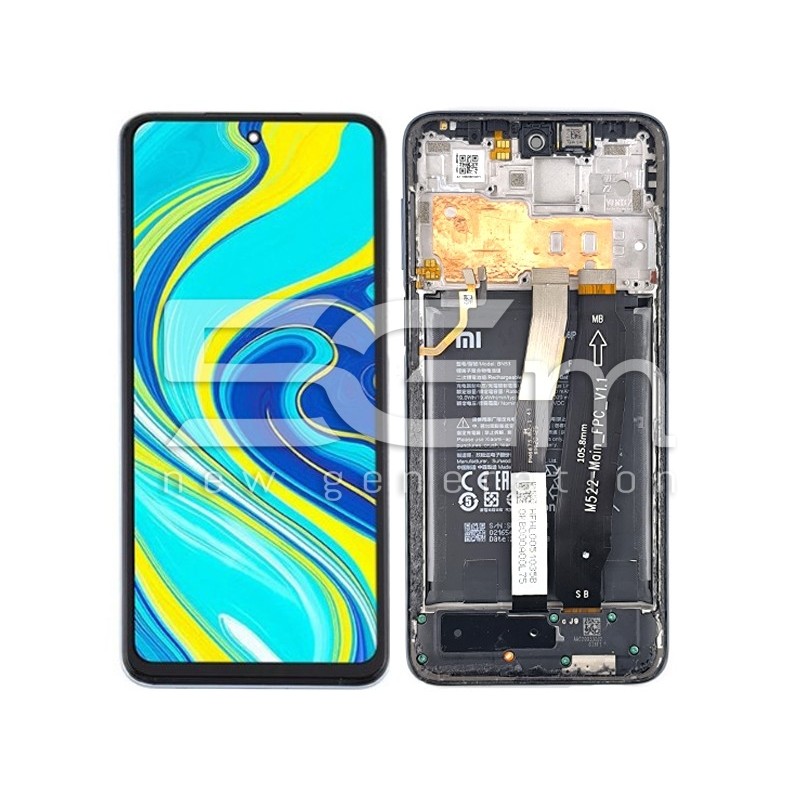 LCD + Battery + Frame Interstellar Gray Xiaomi Redmi Note 9 Pro (PULLED)