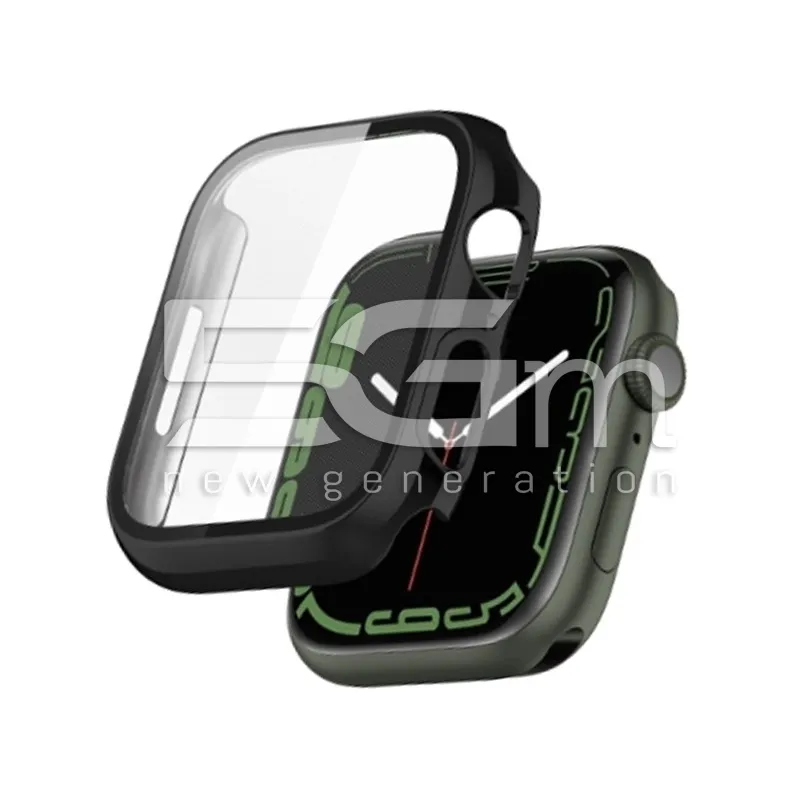 Case Black With Tempered Glass Apple Watch 7 - 8 - 9 (41mm)