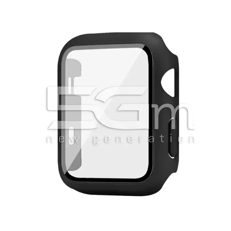 Custodia Black Con Tempered Glass Apple Watch 1 - 2 - 3 (38mm)