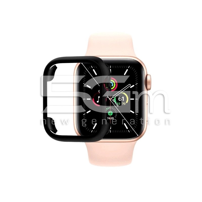 Case Black With Tempered Glass Apple Watch Series SE -SE 2a Gen - 4 - 5 - 6 (44mm)