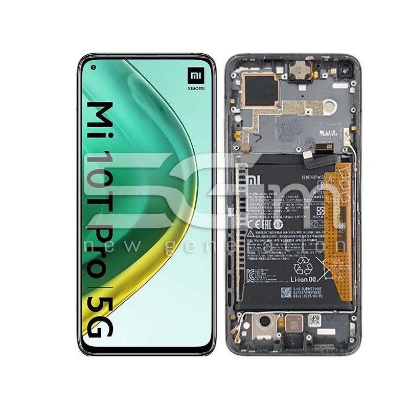 Display Touch + Frame Black Xiaomi Mi 10T Pro 5G (PULLED)