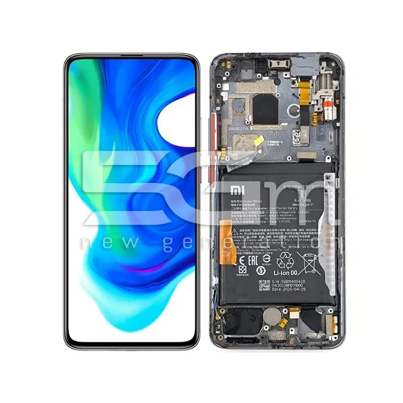 LCD + Akku + Rahmen Cyber Grau Xiaomi Poco F2 Pro (PULLED) | 5G-M Online-Shop