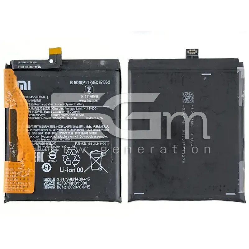 Akkumulátor BM4Q 4700mAh Xiaomi Poco F2 Pro (PULLED) | 5G-M