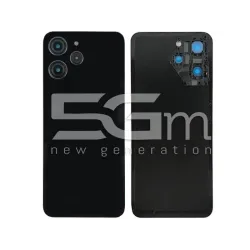 Retro Cover Nero + Vetrini Camera + Adesivo Xiaomi Redmi 12 4G (No Logo) | Store Online 5G-M