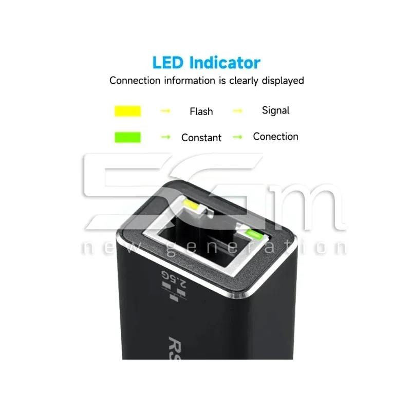 Adattatore USB Type C To 2.5 Gbps Ethernet | Store Online 5G-M