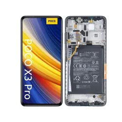 LCD + Batteria + Frame Nero Xiaomi Poco X3 Pro (PULLED)