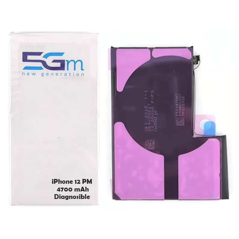 Bateria iPhone 12 Pro Max 4700mAh Diagnosticável Alta Capacidade 5G-M