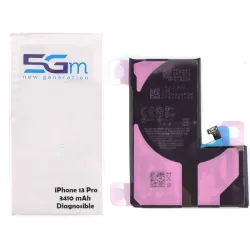 Bateria 5G-M de alta capacidade diagnosticável de 3410 mAh para iPhone 13 Pro com adesivo pré-instalado