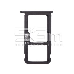 Sim Card + Micro SD Tray Black Nokia 7.1 Plus