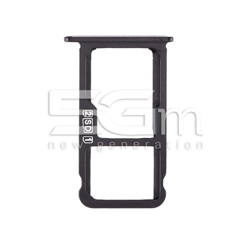 Sim Card + Micro SD Tray Black Nokia 7.1 Plus