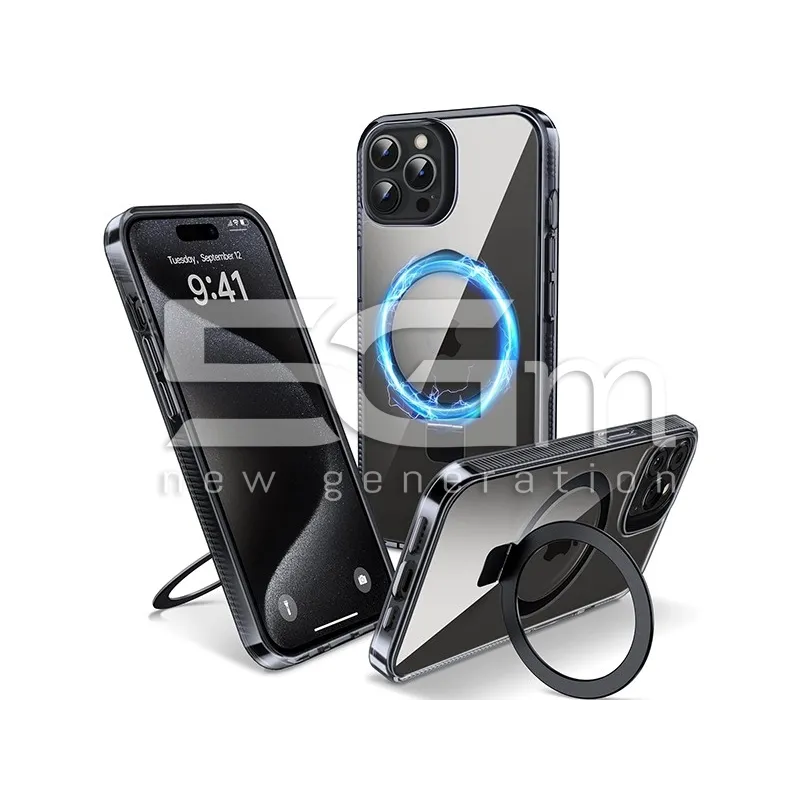 Custodia Sottile Magsafe N56 + Anello iPhone 15 Pro Max