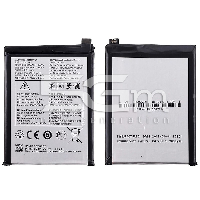 Batteria TLP030K7 3000mAh Alcatel 1S 2019 (NO LOGO) | Store Online 5G-M
