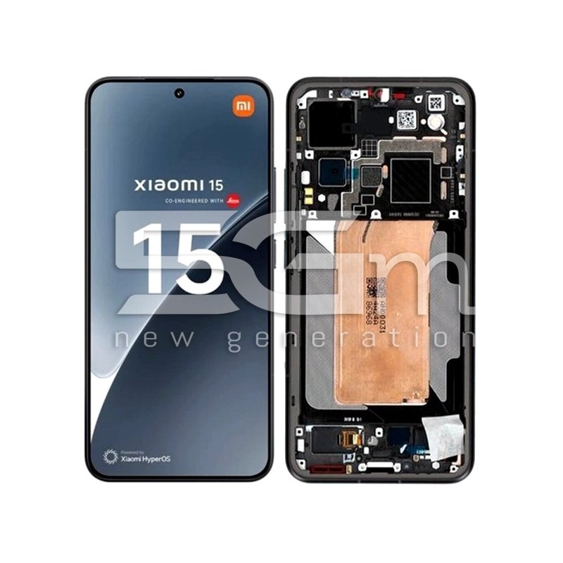Display Touch + Rahmen Schwarz Xiaomi 15 Ori | 5G-M Online-Shop