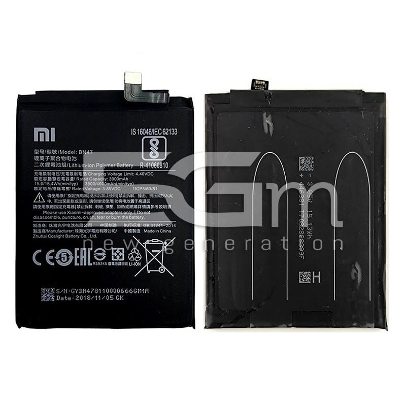Battery BN47 4000mAh Xiaomi Mi A2 Lite - Redmi 6 Pro (PULLED)