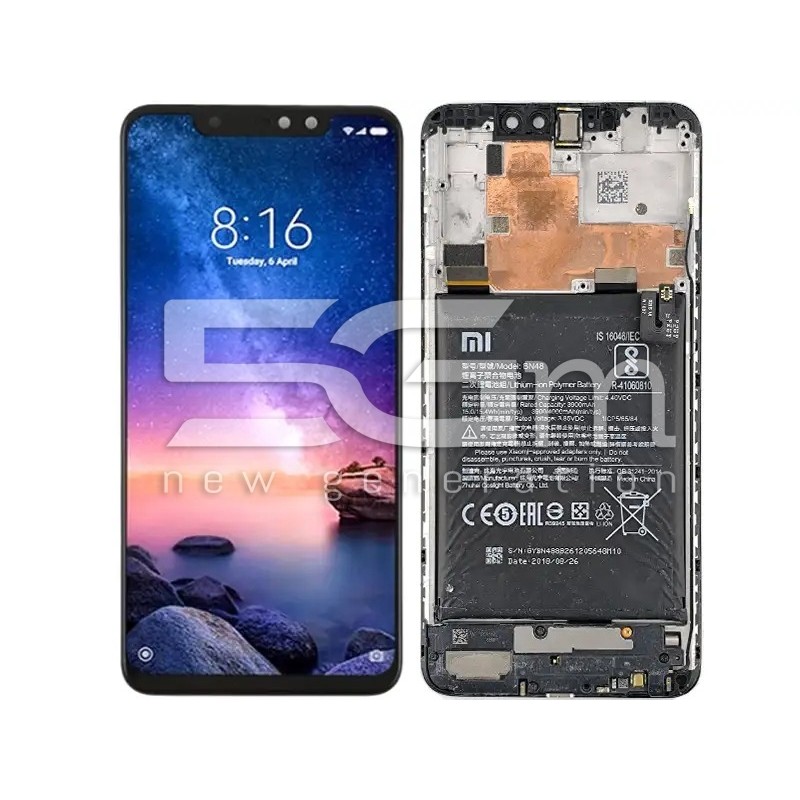 Xiaomi Redmi Note 6 Pro LCD + Akkumulátor + Keret (KISZERELT) | 5G-M