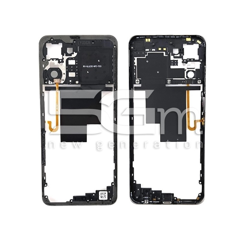 Middle Frame + Fingerprint Clash White Realme 10 4G (PULLED)