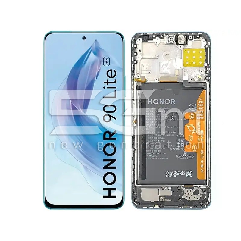 LCD + Battery + Frame Full Parts Cyan Lake Honor 90 Lite (PULLED)